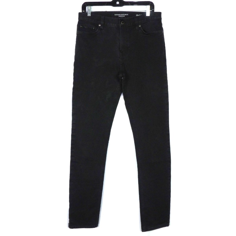 Banana Republic TRAVELER Gray Stretch Slim Fit Denim Jeans Men's‎ 32 X 36